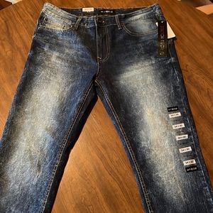 Mens WT02 Distress Skinny Jeans 34x30